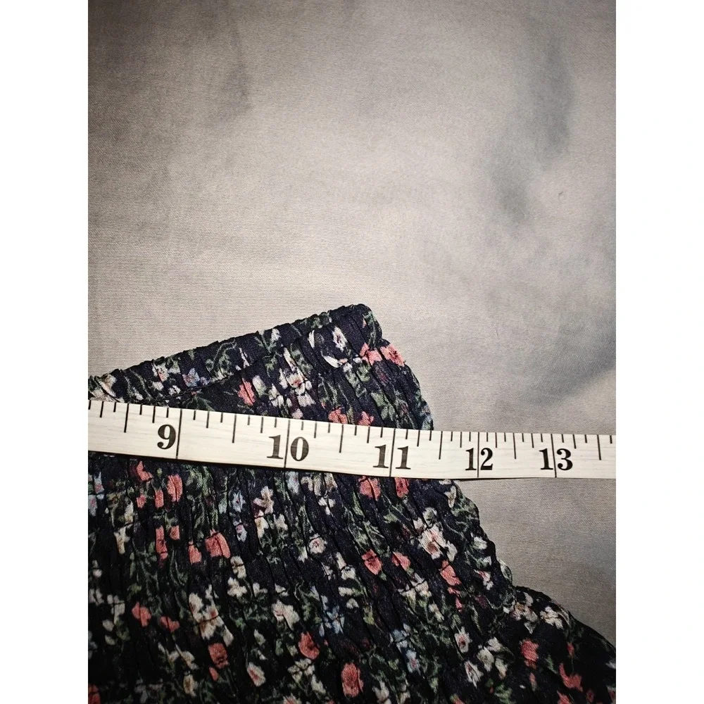 Muche et Muchette Mini Ruffle skirt Navy‎ Floral One Size